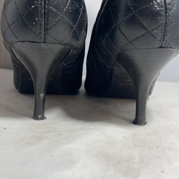 Black Croc Embossed Faux Leather Pointy Toe side zip boots Size 8 from Hypnotic - Picture 5 of 9